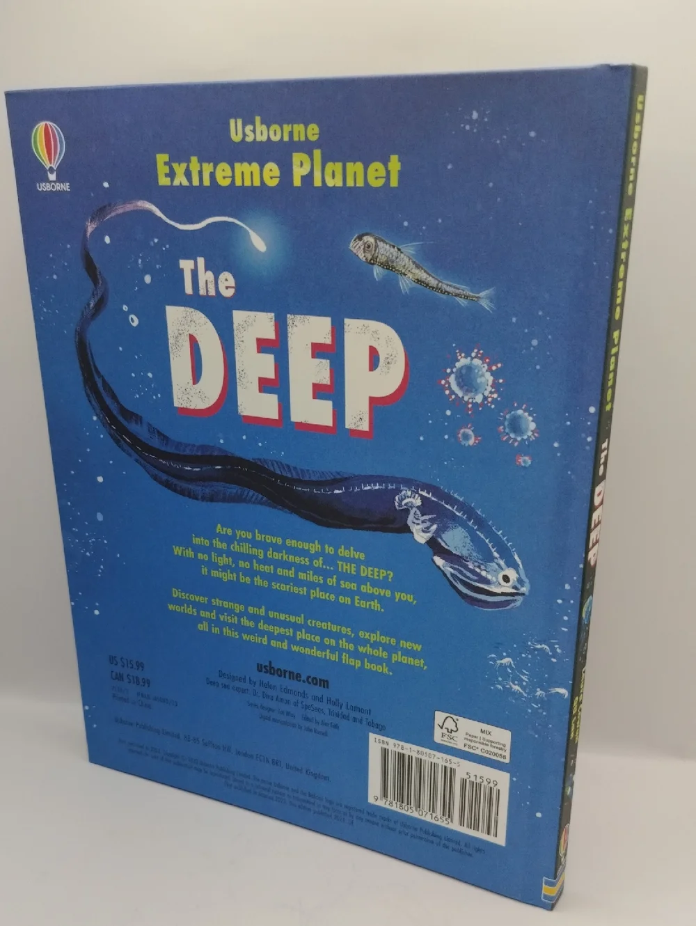 Extreme Planet: The Deep A Lift A Flap Book About Ocean Creatures NEW